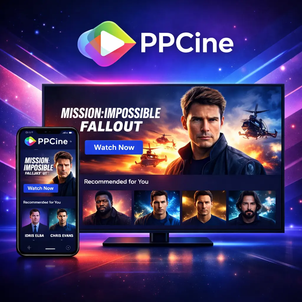 Homepage PPCINE APK 1 Futuristic streaming with PPCine interface 1